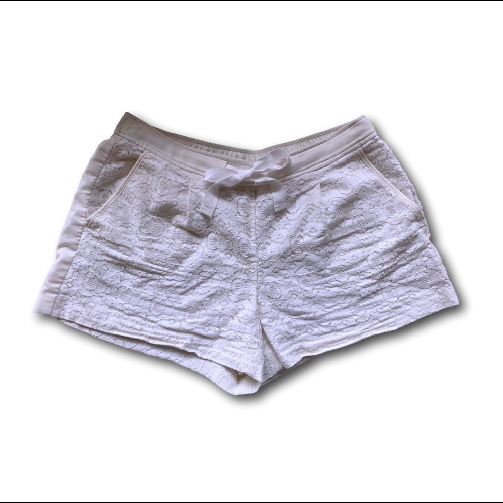 Ann Taylor Loft Ivory Lace Shorts